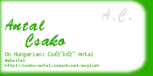 antal csako business card